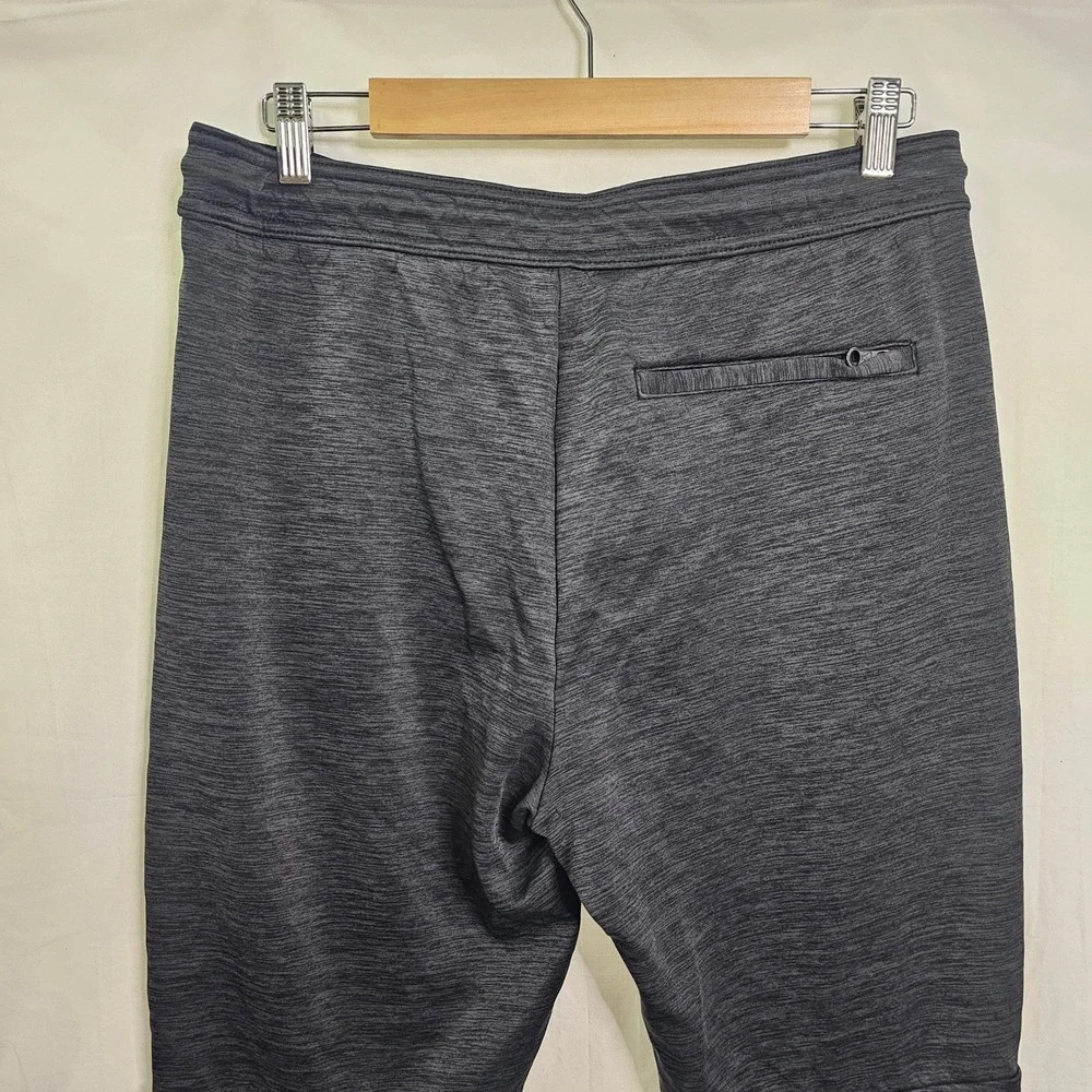 American Eagle AEactive Flex Joggers Mens Medium Gray Teal Fleece Lined Pants